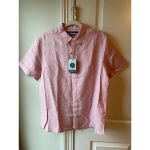 Perry Ellis Untucked Shirt Short Sleeve Men’s Size L
